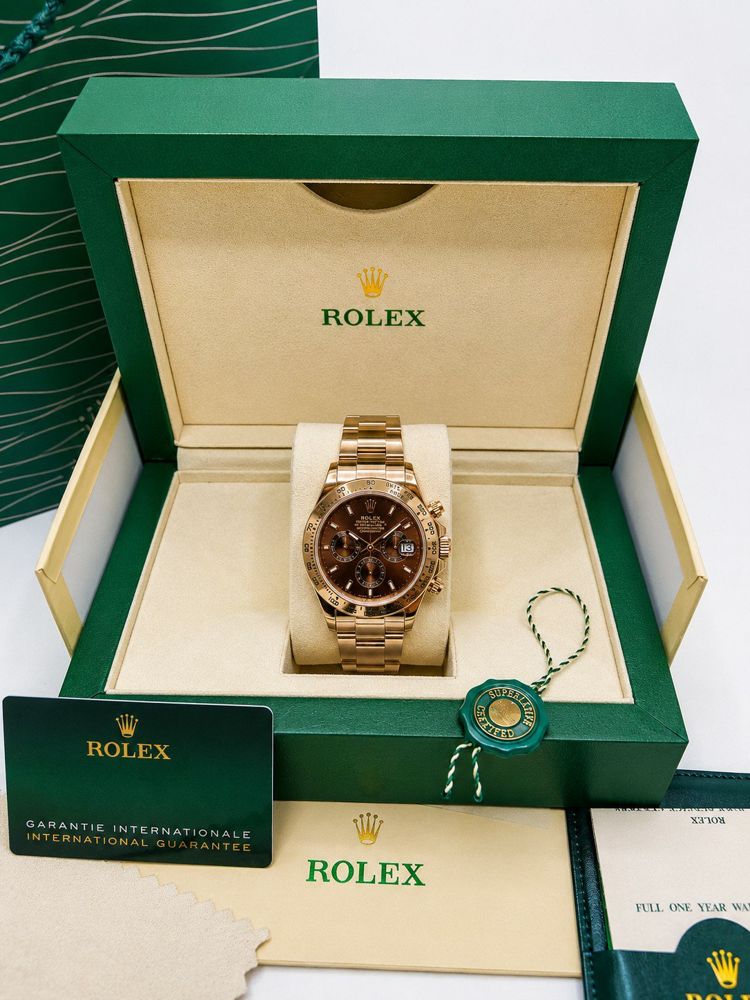 Kolekcija A Ref. DJ-137 — Rose gold, smeđi številčnica — s kutijom i papirima