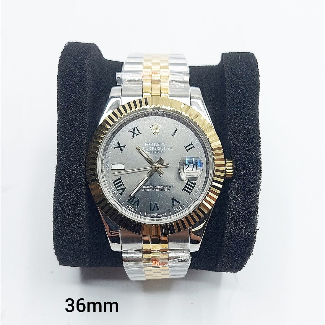 Kolekcija A Ref. DJ-102 — Dvobarvni, fluted bezel, rimske kazalke