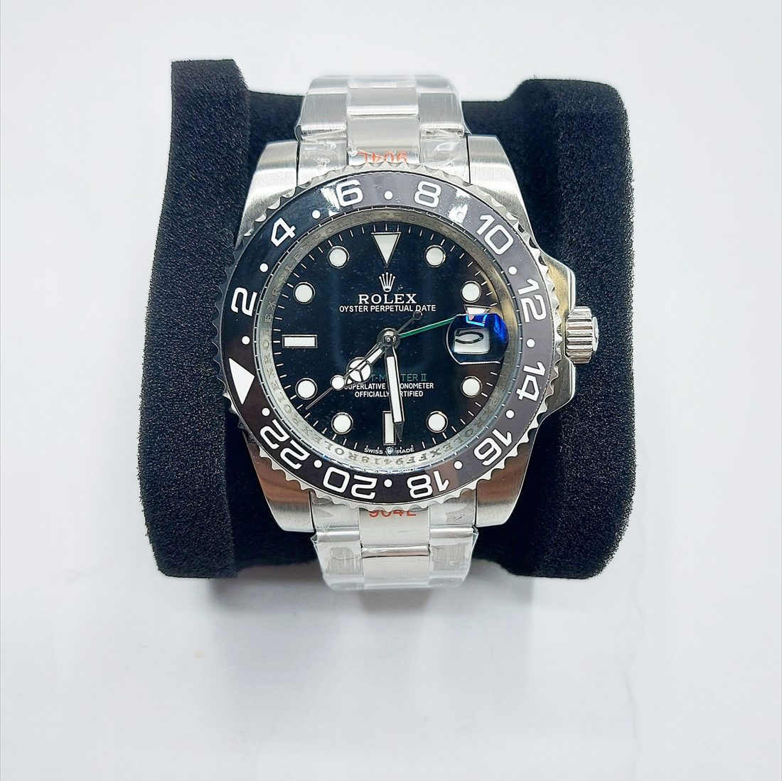 Kolekcija A Ref. GM-103 — Črni bezel, jeklena zapestnica